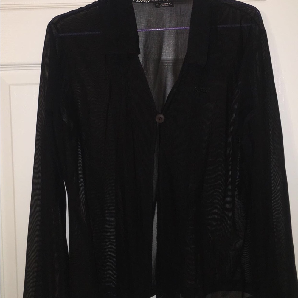 Mesh cardigan